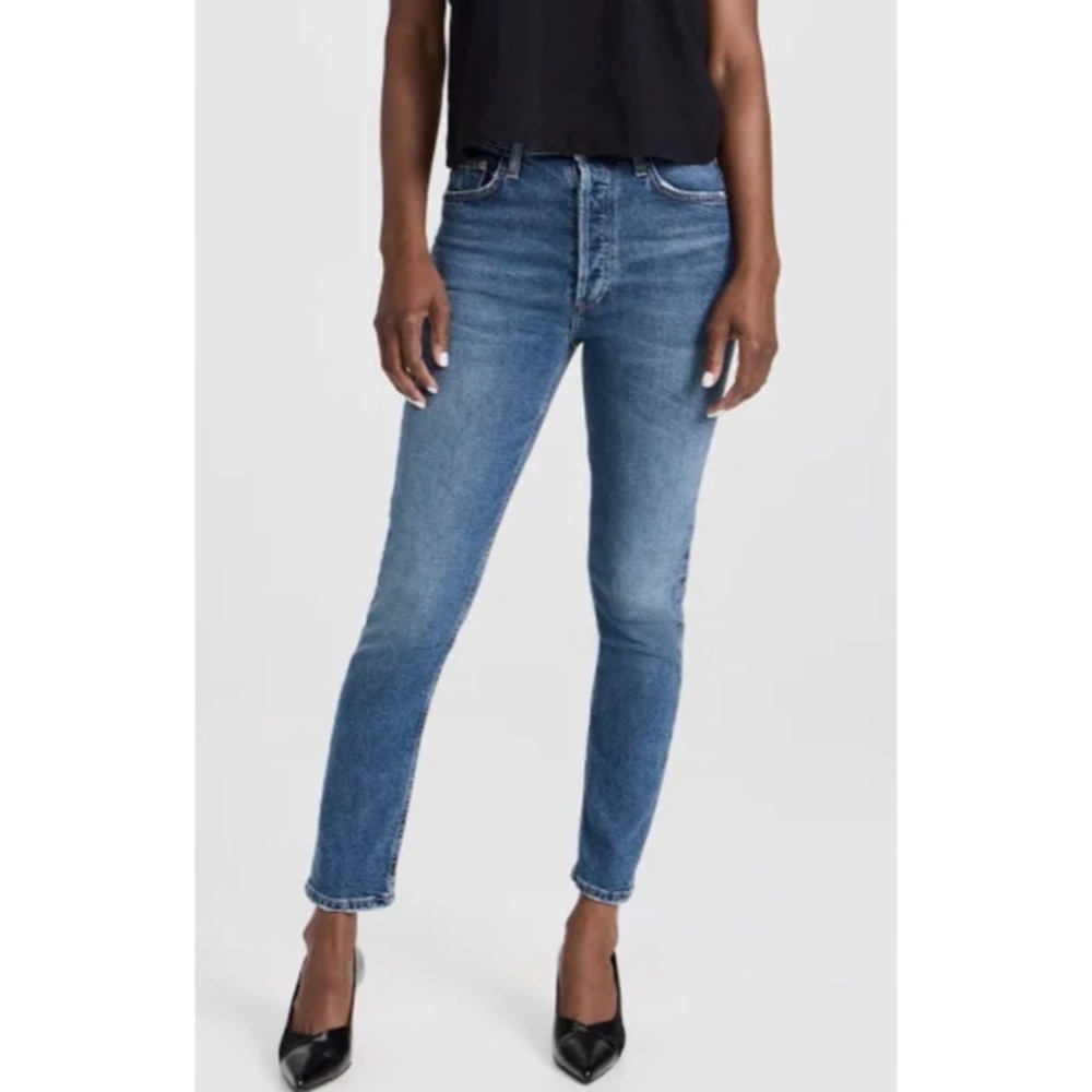 AGOLDE Nico High-Rise Slim Fit Skinny Jeans